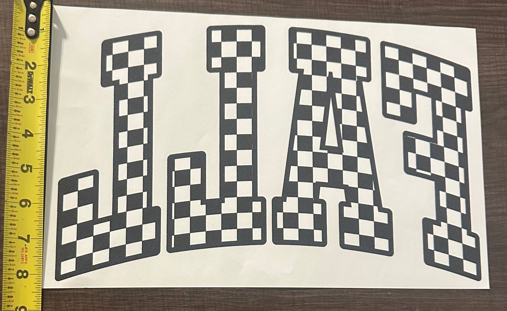Fall Checkered Iron On Screen Print Transfer