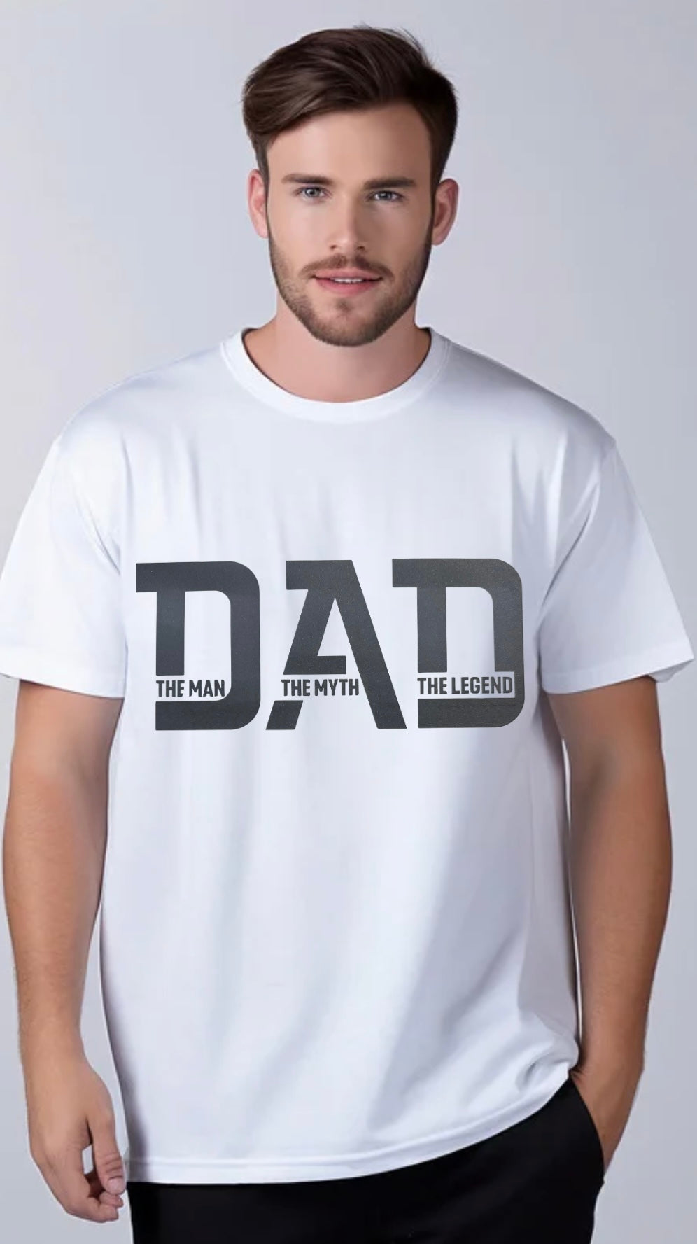 Dad The Man, The Myth, The Legend Screen Print Iron On Transfer