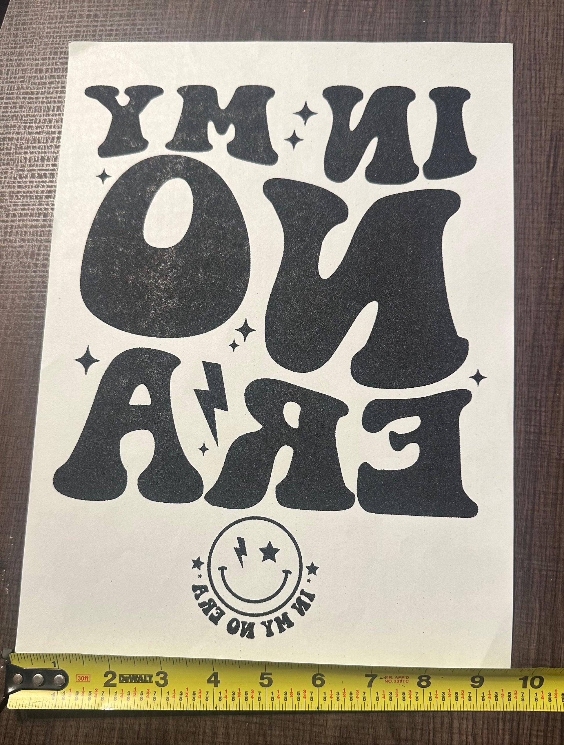 In My No Era Single Color Transfer