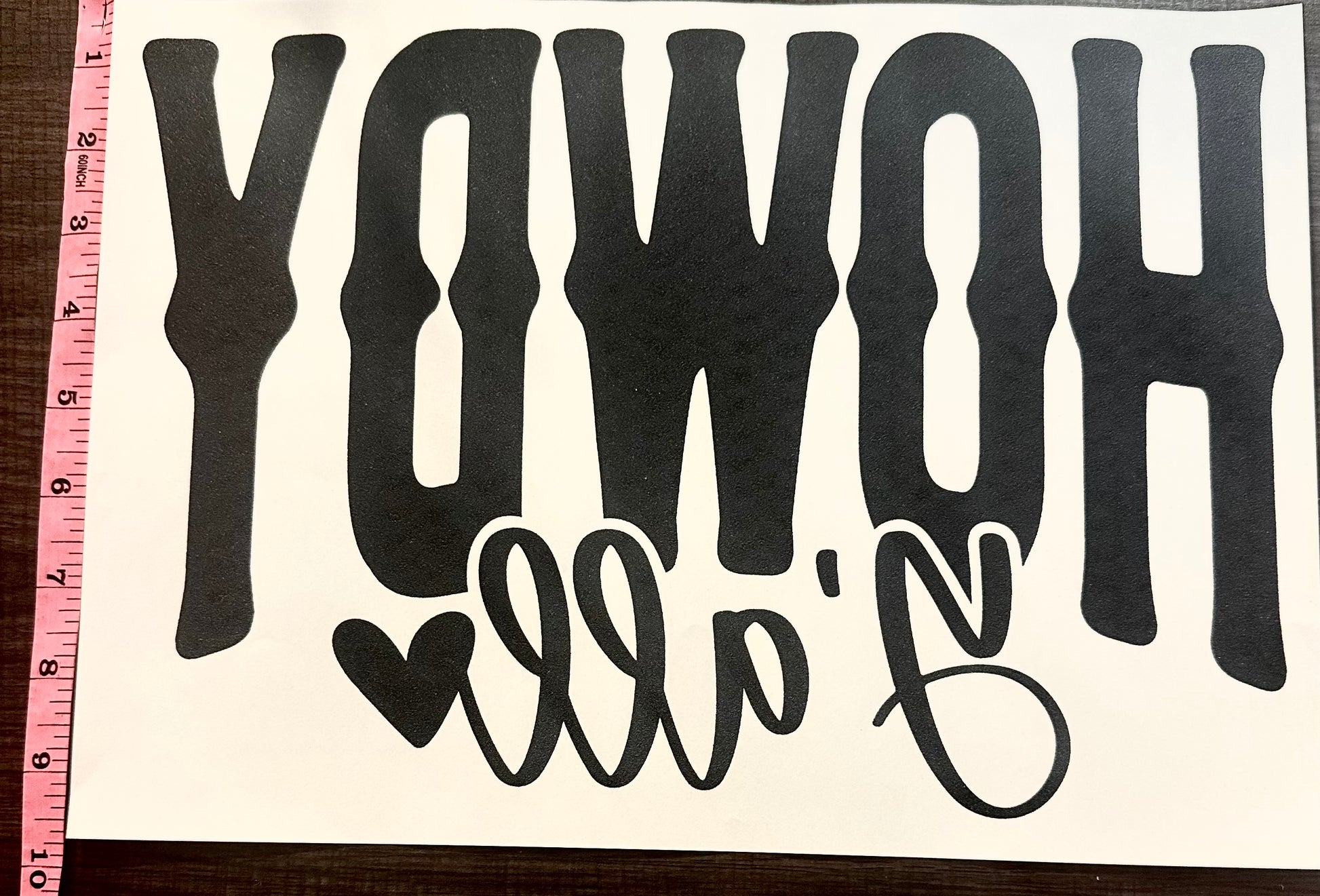 Howdy Y’all Western Iron On Screen Print Transfer