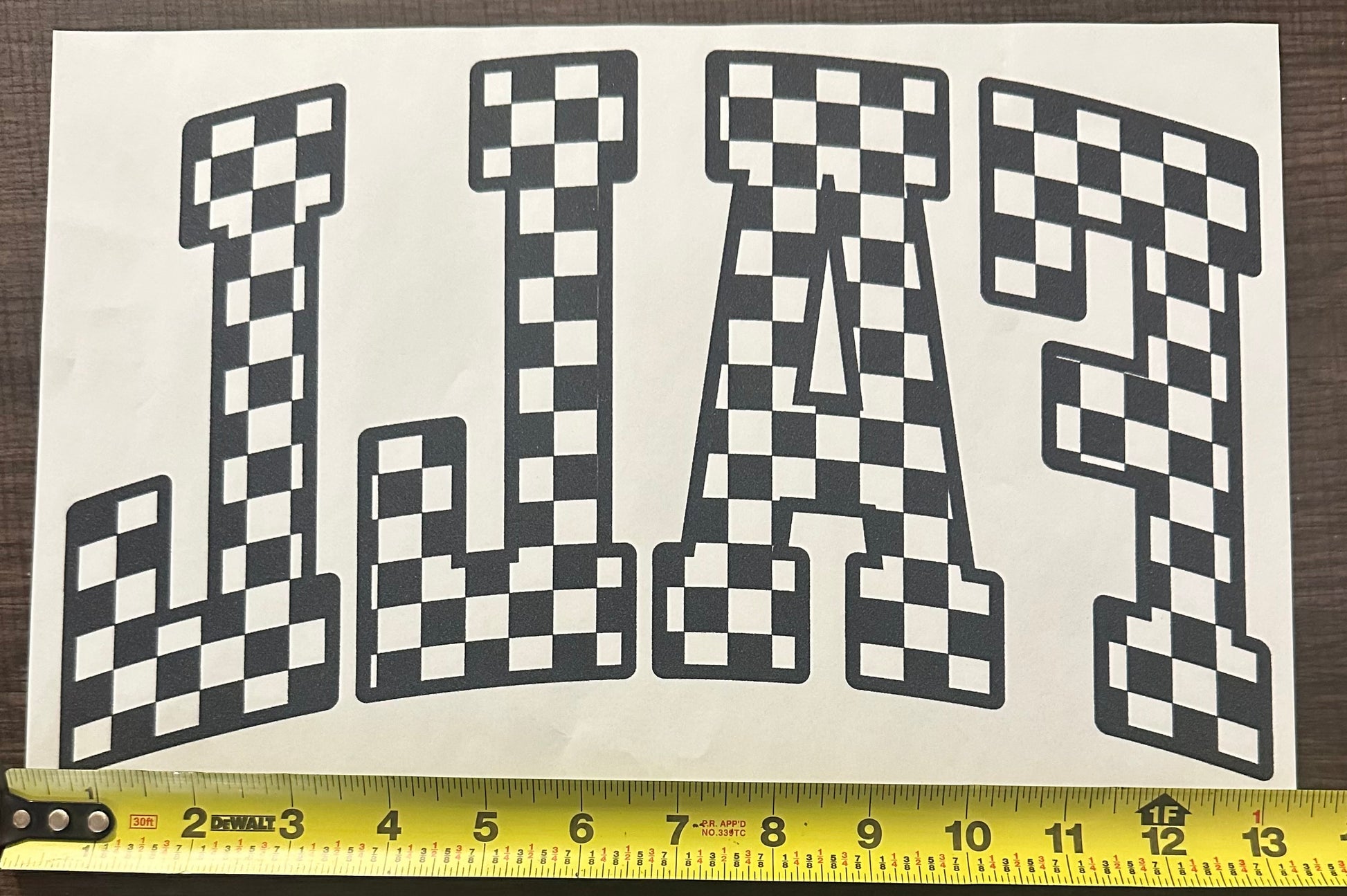 Fall Checkered Iron On Screen Print Transfer