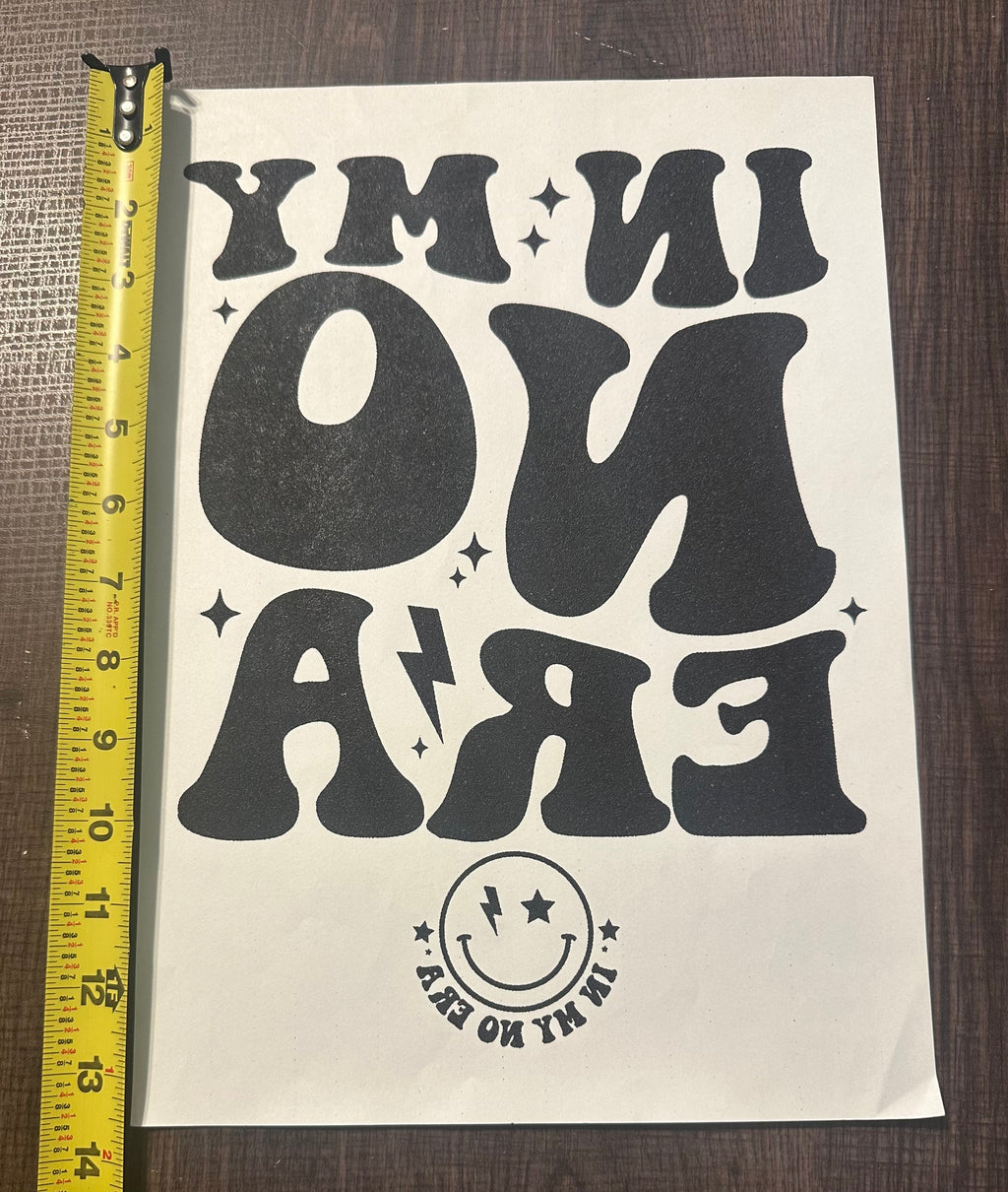 In My No Era Single Color Transfer