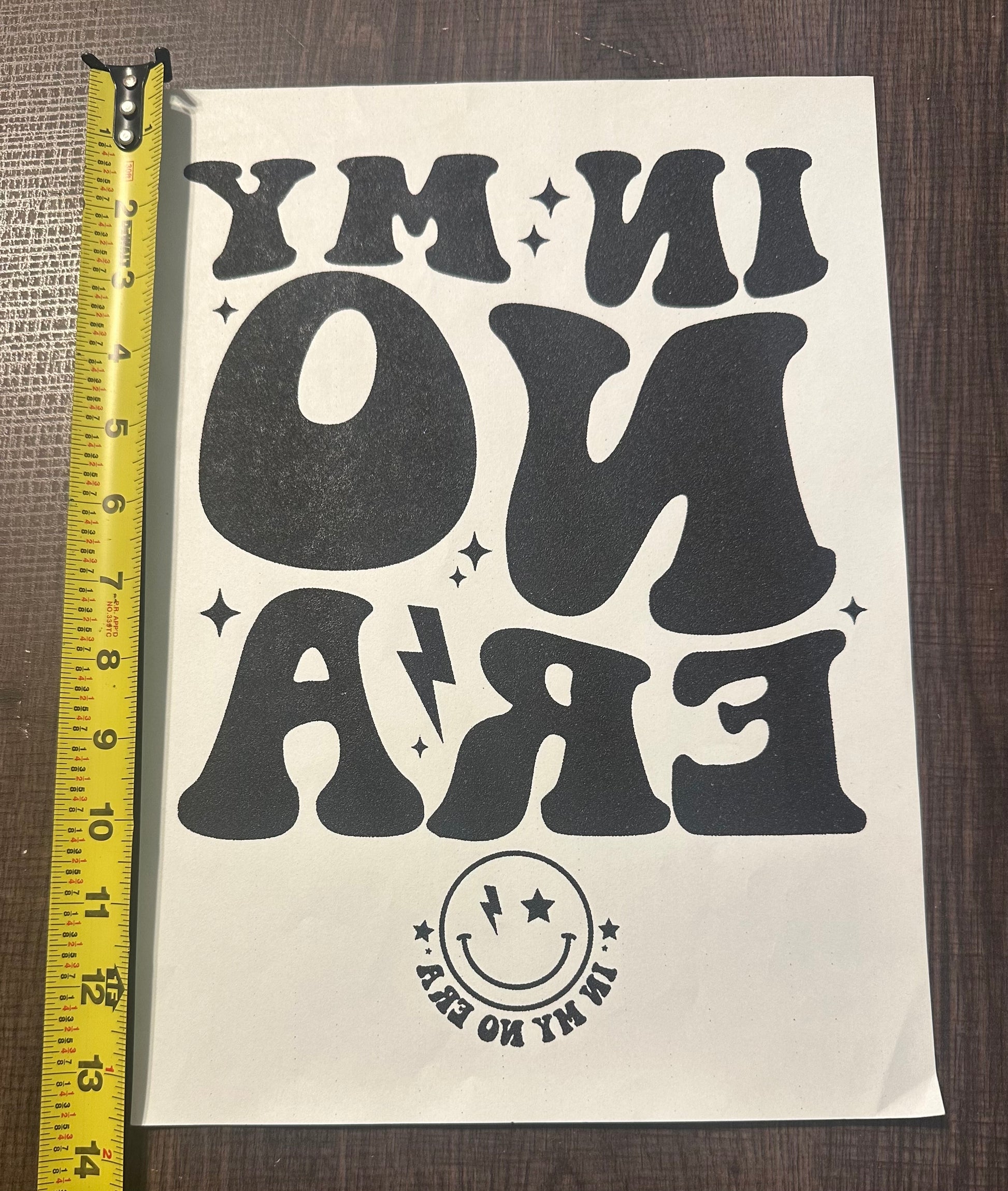 In My No Era Single Color Transfer