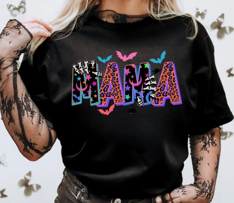 Mama Halloween Screen Print Transfer