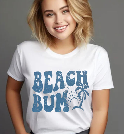 Beach Bum Single Color Transfer